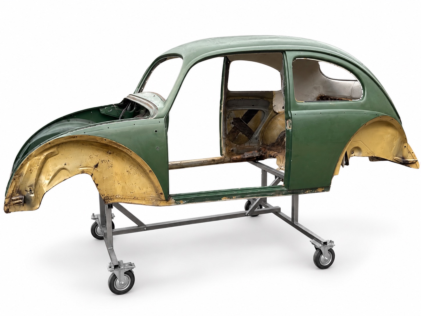 Original VW Käfer Ovali Häuschen Baujahr 1957 US-Modell ohne Winker – Karosserie 448811 – Bild 5