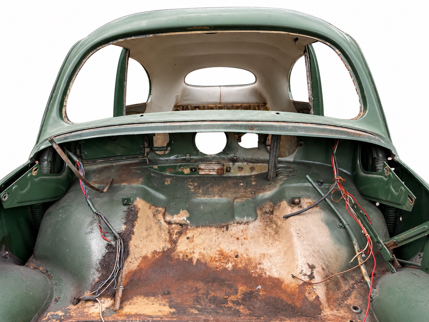 Original VW Käfer Ovali Häuschen Baujahr 1957 US-Modell ohne Winker – Karosserie 448811 – Bild 30