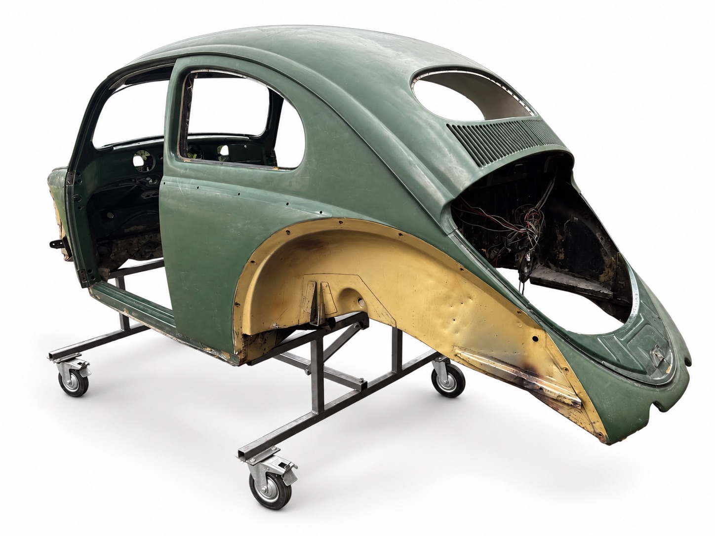 Original VW Käfer Ovali Häuschen Baujahr 1957 US-Modell ohne Winker – Karosserie 448811 – Bild 3